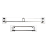2Pcs Adjustable RV Shower Corner Storage Rack Stainless Steel Rod for Corner Shelves in Camper