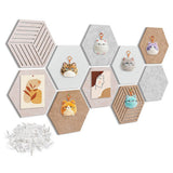 10PCS Hexagon Cork Self Adhesive Pin Board Alternative for Walls Decor