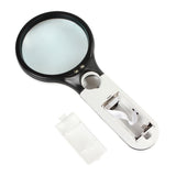 Double Lens Magnifying Glass With Light Handheld Beauty Magnifying Lamp
