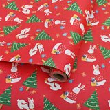 Christmas Craft Paper for Gift Wrapping Party Decor DIY Projects Red