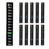 10Pcs Digital Display Aquarium Thermometer Strip Adhesive Fish Tank Temperature Sticker with Dual Scale