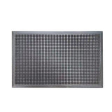 PVC Entrance Mat 45x75cm Slip Resistant Rubber Backing for Door Gray