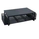 Desk Organizer Monitor Stand Riser with Drawer and Pen Holders for Office