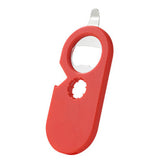 2 Pcs 5 in 1 Jar Bottle Can Opener Easy Attach Storage Red