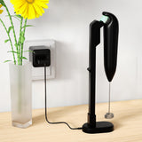 Rechargeable Handheld Milk Frother with Stand for Coffee Latte and Cappuccino