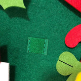 DIY Lighted Felt Christmas Tree Set Hanging Xmas Decorations with 3-Meter String Light