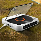 Portable Bluetooth CD Player Wireless or Wired Music Player for Travel Home Office White