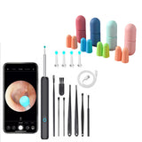 Black Wax Removal Tool Camera 3.3mm HD Ear Scope Otoscope with 4 Pairs of Earplugs