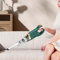 Cordless Electric Stick Vacuum Cleaner Handheld Vacuum Cleaner for Car Carpet Cleaning Green