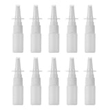 10 Pcs White PET Spray Bottles 5ml Refillable Fine Mist Pump White