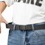 Stretch Tactical Belt for Men Military Work Rigger Hiking Nylon Web Ratchet Quick Release Belt Black