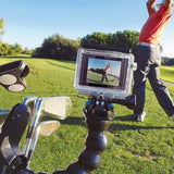 Action Camera Clamp Mount with Flexible Arm Multi-Angle Camera Holder Compatible with GoPro Hero and Action Cameras