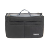 Multi-Pocket Handbag Insert Liner Tote Travel Makeup Purse Pouch Organiser Black