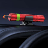 Car Safety Hammer with Window Breaker and Belt Cutter Red