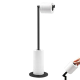 Anti Slip Toilet Paper Holder Stand Stainless Steel Tissue Stand for Bathroom Kitchen Black