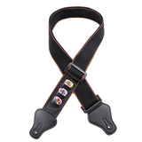 Guitar Strap for Acoustic Electric Classic and Bass Guitars Black