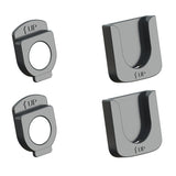 2Pcs Wall Mount Remote Control Holder TV Remote Control Caddy Black