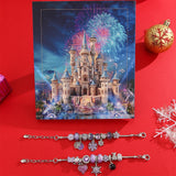 Advent Calendar Charm Bracelets for Girls – 24-Day Xmas Countdown Calendar Purple