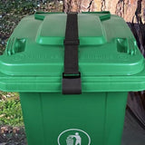 4Pcs Trash Can Locks Metal Double Claw Strap for Outdoor Waste Bin Lid Lock