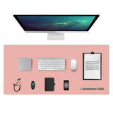 Dual-Sided Leather Desk Pad and Mouse Mat for Office Home Style 2