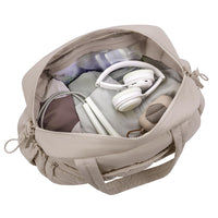 Gym Bag for Women Travel Duffle Bag with Wet Pocket Carry on Weekender Bag Khaki