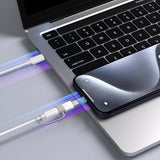 4 Pcs USB-C Male to Lightning Female Adapter for iPhone 15/16 Charging and Data Transfer