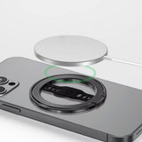 Magnetic Phone Grip for Cell Phone Grip Stand Finger Ring Kickstand Black
