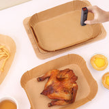 120Pcs Square Air Fryer Liners for Ninja Dual Disposable Airfryer Paper Liners Accessories