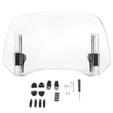 Universal Adjustable Motorcycle Windshield Extension – Clip-On Windscreen Deflector