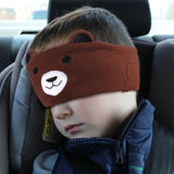 Bluetooth Sleep Eye Mask Travel Wireless Sleeping Music Headband Earphone Brown Bear