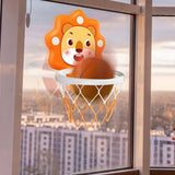 Adjustable Indoor Basketball Hoop Mini Basketball Set Yellow