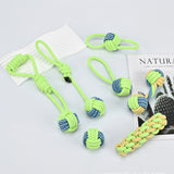 7Pcs Dog Rope Chew Toys – Durable Knot Balls for Puppies Training and Teething