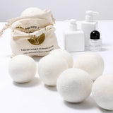6 PCS Reusable Wool Dryer Balls for Softer Laundry and Reduced Static