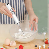 3 in 1 Electric Milk Frother Coffee Stirrer White