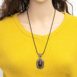 5Pcs Woven Necklace Rope Leather Cord Adjustable Rope for DIY Jewelry Black