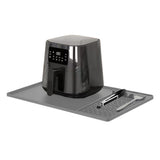 Silicone Heat Resistant Mat for Countertop Air Fryer & Microwave Gray