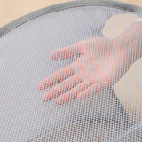 Popup Mesh Laundry Basket with 3 Compartments Folding Laundry Hamper Gray