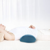 Ergonomic Lumbar Support Pillow Memory Foam Back Pillow for Auto Seat Chair Recliner Bed Blue