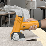 Cordless Electric Scissors with 2 Blades for Cardboard & Fabric Yellow