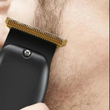 Beard Trimmer for Men Rechargeable Men's Hair Clippers & Razor Black Gold