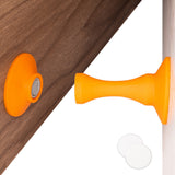 Magnetic Silicone Door Stopper – Strong Holder for Bottom of Door Orange