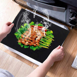 4 PCS Oven Liners for Bottom of Oven Large Heavy Duty Non-Stick Reusable Oven Mat for Electric Gas Toaster