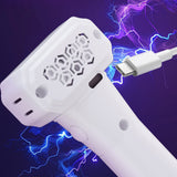 Handheld Double Wheel Rope Launcher – Glow-in-the-Dark Lasso Loop Fidget Toy White