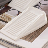 6PCS Rubber Door Wedge Stoppers with Grip for Home White