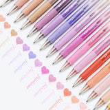 36PCS Colorful Click-Erasable Gel Pen Set for Students School and Office