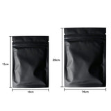 100 PCS Black Matte Aluminum Foil Food Storage Bags in 2 Sizes