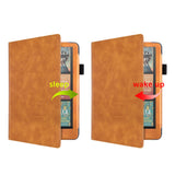Auto Sleep Wake Protective Case with Stand for Kindle Paperwhite 12th Gen 2024 Released  PU Leather Cover Brown