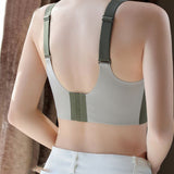 Wireless Push-Up Bra for Women Adjustable Full Coverage Bra Green