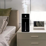 1L Ultrasonic Air Humidifier Diffuser Oil Purifier LED Light USB Black