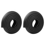 2 PCS 2m Self Adhesive L Shaped NBR Foam Table Edge Guards Black